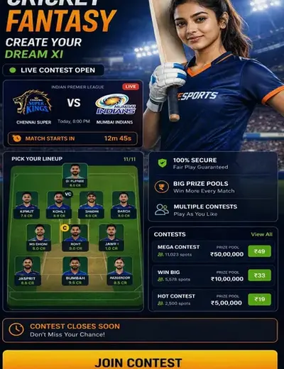 5ubet (5 ubet games) fantasy cricket & matchday visual 3